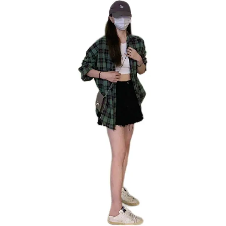 Mu Xiao Xin Shirt Women's Green-2