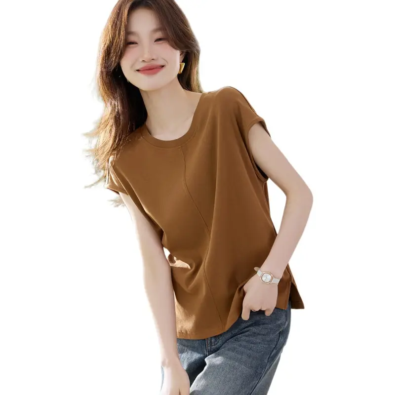 Mo Han Yi Mei T Shirt Women's Coffee-4