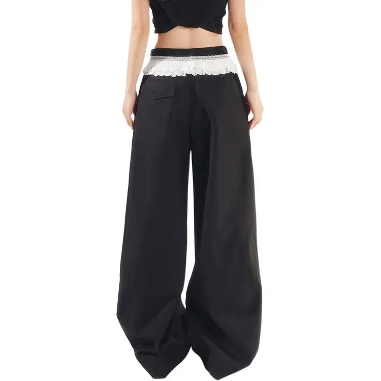 YINLEI Casual Pants Women's Black-1