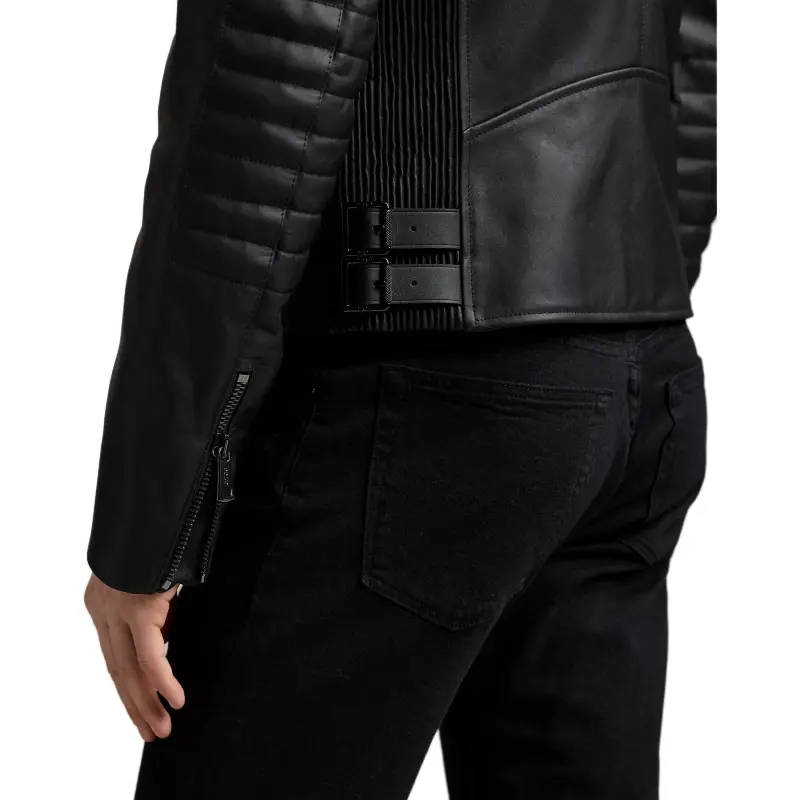 Polo Ralph Lauren Leather Jacket Men's Bolo Black-5
