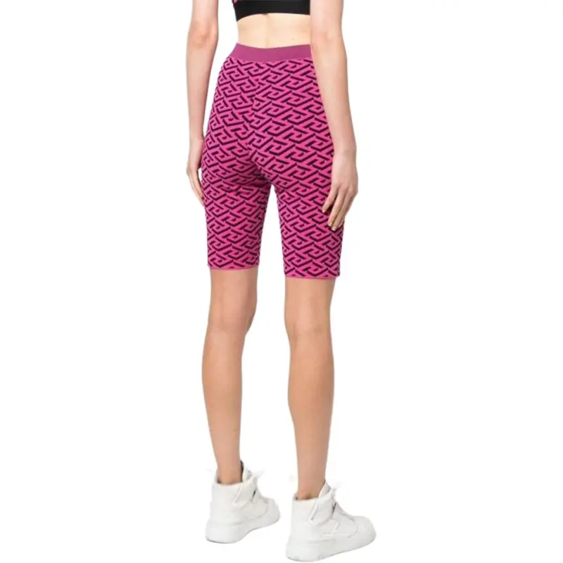 VERSACE FW22 Leggings Women's Rose Red-4