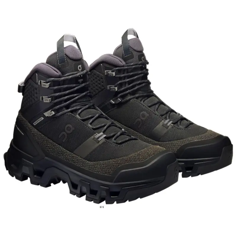 On Running Cloudrock Trek Waterproof Black Women's-2