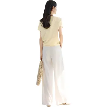 IHIMI T Shirts Women's Ecru