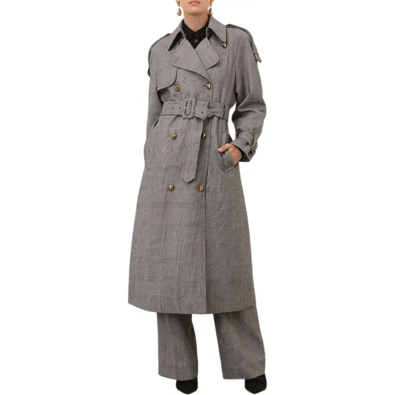 Zimmermann SS25 Vacation Collection Trench Coat Women's Gray-1