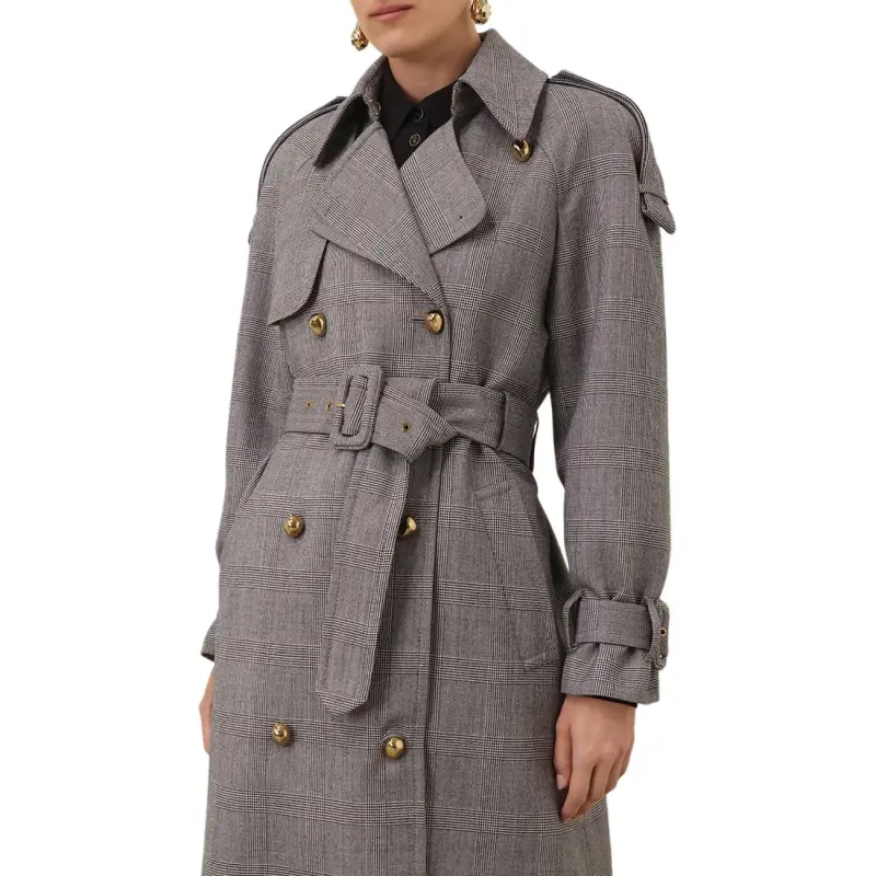 Zimmermann SS25 Vacation Collection Trench Coat Women's Gray-6