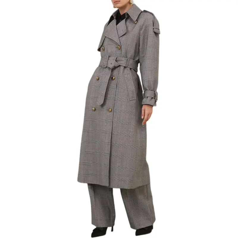 Zimmermann SS25 Vacation Collection Trench Coat Women's Gray-4