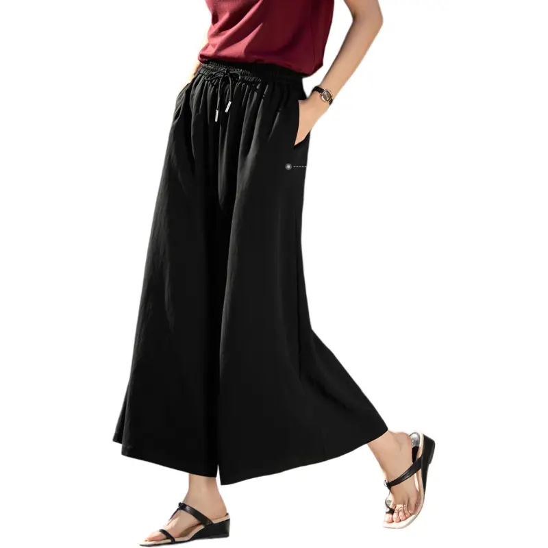 Mo Han Yi Mei Casual Pants Women's Black-1