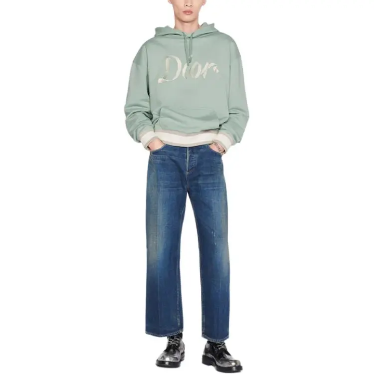 DIOR FW22 Sweatshirt Men's Light Green-2
