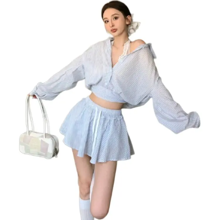 Icicofficial Two Piece Skirt Sets Women's-2