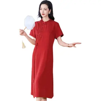 Yi Mengyuan Silk Short Sleeved Dress Women's