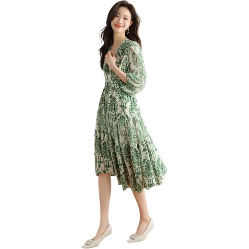 Mu Xiao Xin Short Sleeved Dress Women's-6