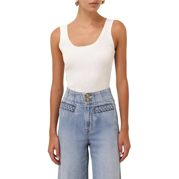 Zimmermann SS25 Tank Top Women's White-1