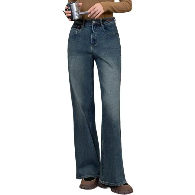 ZIHAN Jeans Women's Denim Blue-3