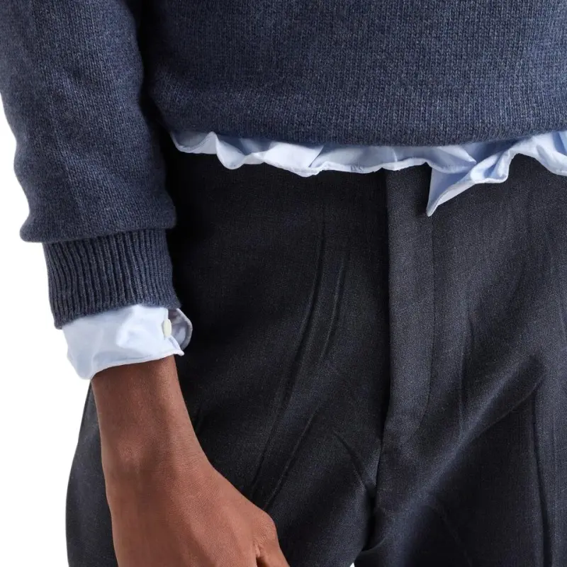 PRADA Cashmere Sweater Men's Blue-4