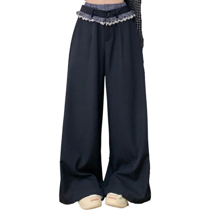 GOSO Casual Pants Women's Navy Blue-2
