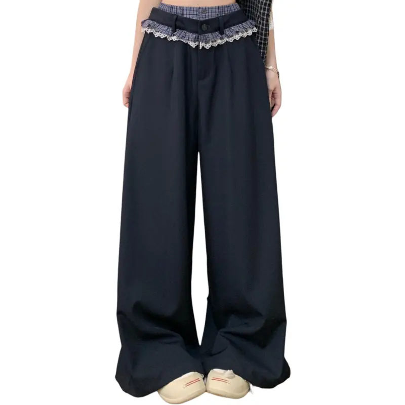 GOSO Casual Pants Women's Navy Blue-3