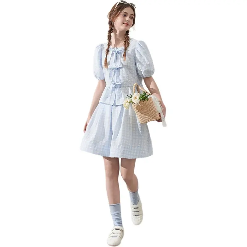 Flowers In Water Skirt Set Women's-2