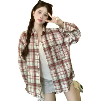 KAISER Shirts Women's Red Plaid