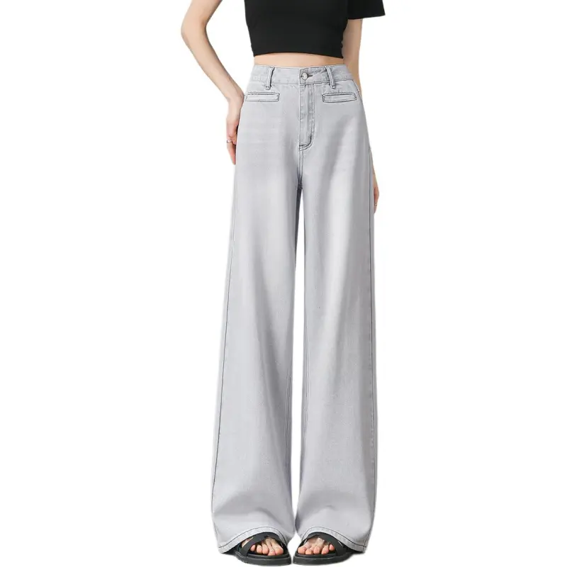 Weixi Jeans Women's Silver Gray-2