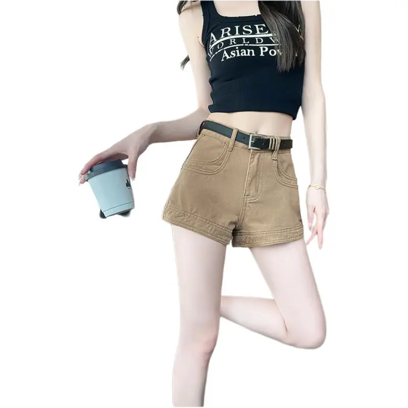 Mu Xiao Xin Denim Shorts Women's-3