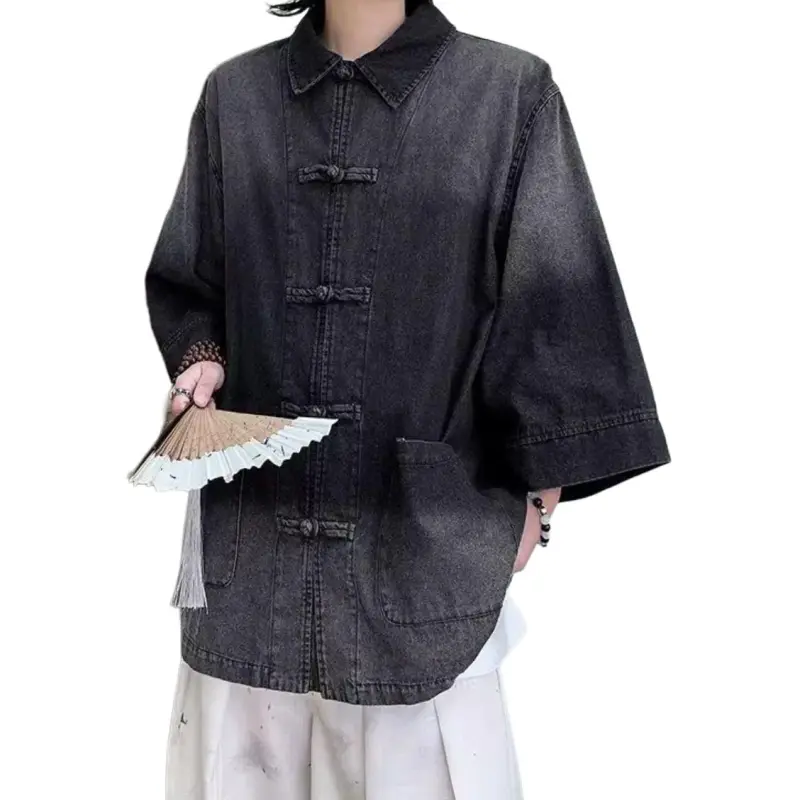 JIMI&JONS Denim Jacket Unisex Black-2