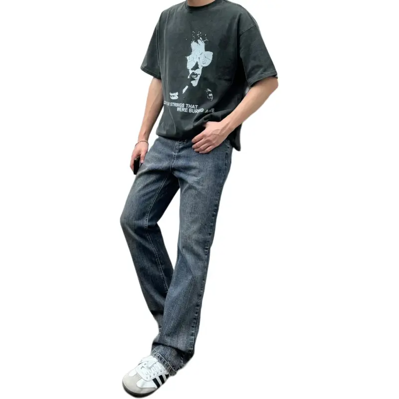KVIV Jeans Unisex Vintage Blue -5