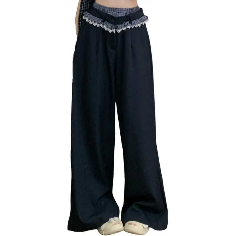GOSO Casual Pants Women's Navy Blue-4