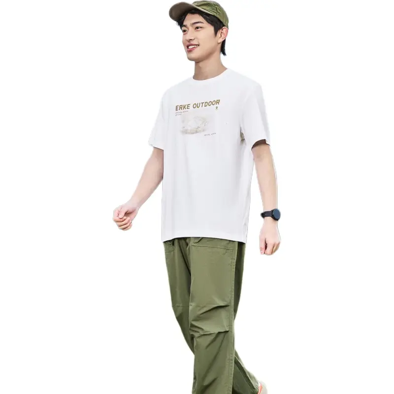 Erke T Shirts Men True White-1