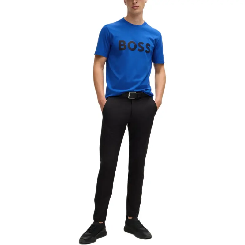 HUGO BOSS FW24 T Shirt Men's Blue-1