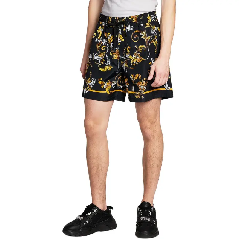 VERSACE JEANS COUTURE Casual Shorts Men's Black Gold-4
