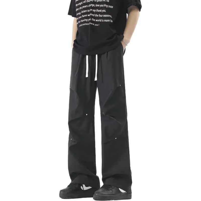 Mackyo Casual Pants Unisex Black-1