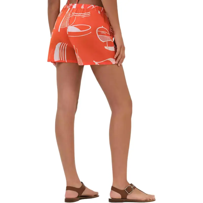 HERMES SS25 Beach Shorts Women's Orange Coral-1