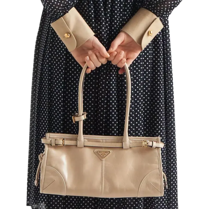 PRADA SS24 Long-Sleeved Dresses Women's Marine Blue-2