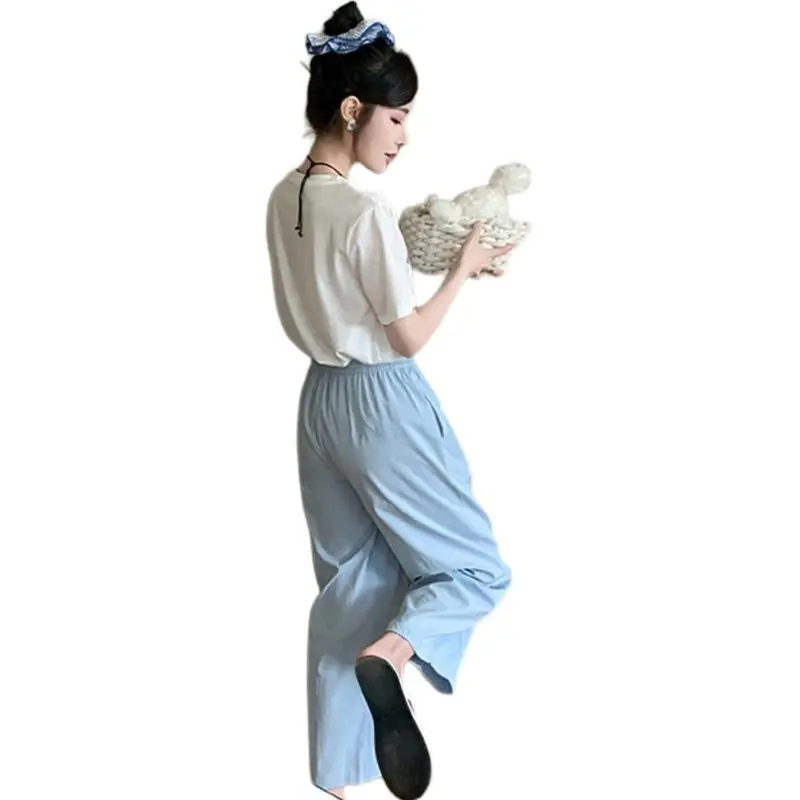 Flowers In Water Casual Pants Women's-1
