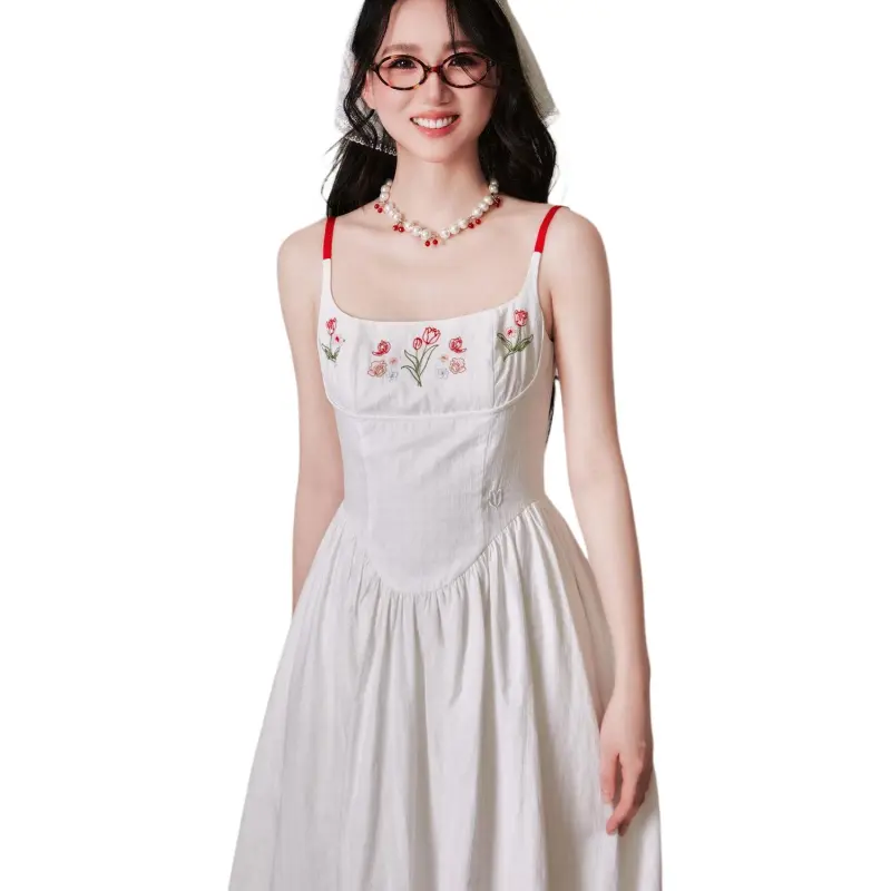 Dior Beauty Slip Dresses Women's White-4