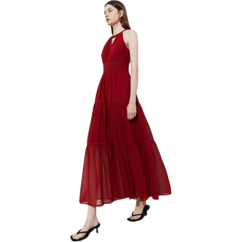 DPLAY Sleeveless Dresses Women's Jam Red-1