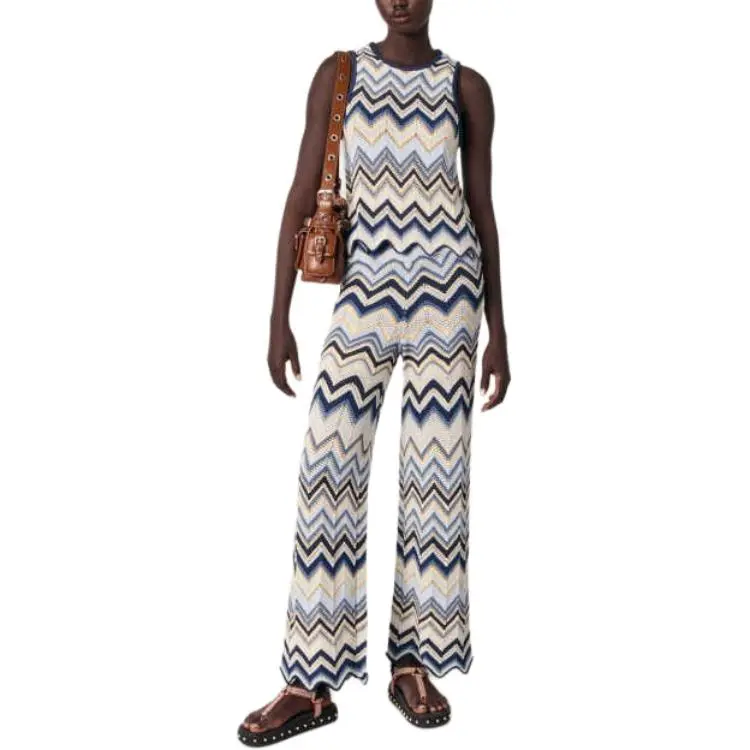 Maje Crochet Flared Trousers-1