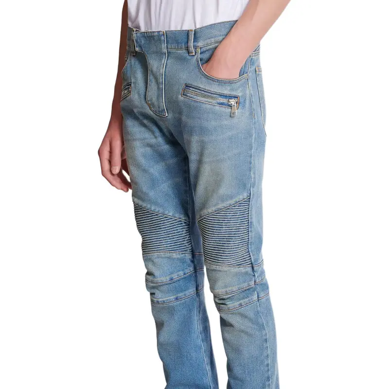 BALMAIN Jeans Men Blue-7