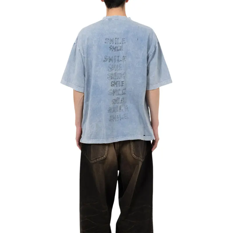 Maison Mihara Yasuhiro Graphic print Distressed T shirt-3