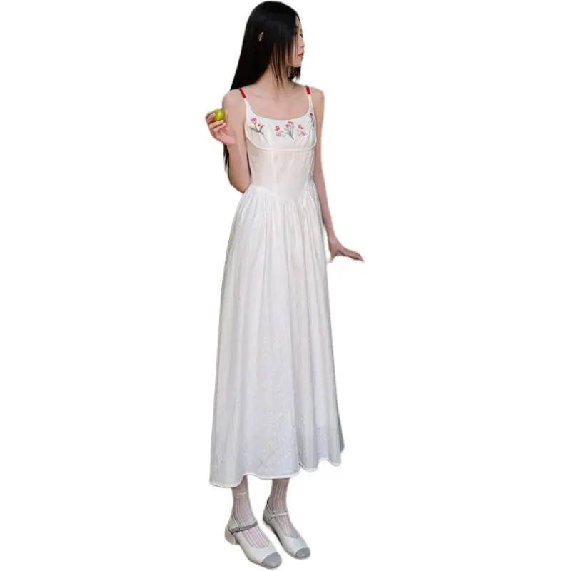 Dior Beauty Slip Dresses Women's White-3
