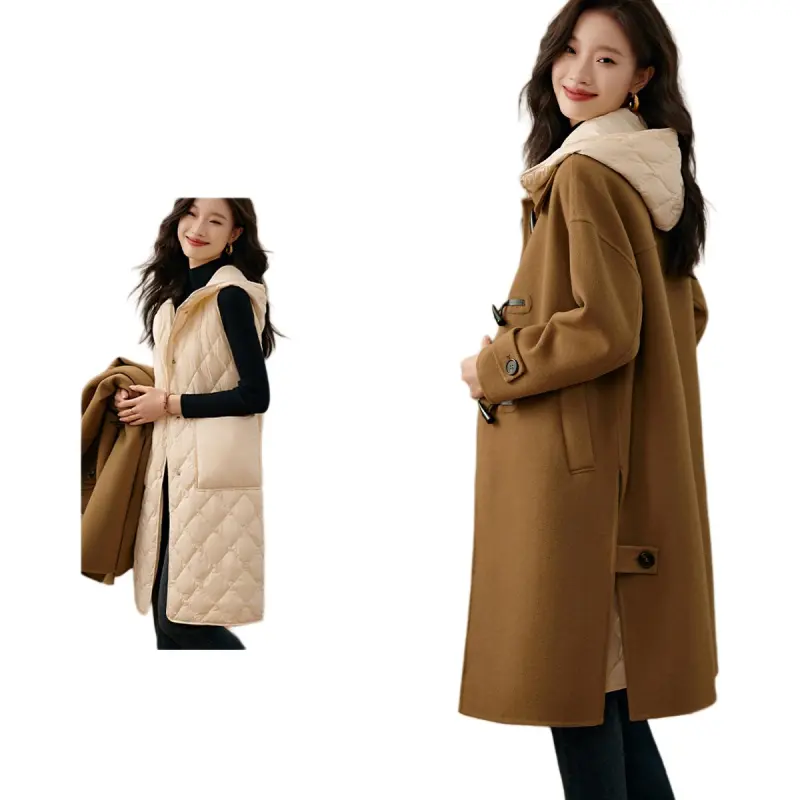 Mo Han Yi Mei Coat Women's Eco Khaki-2