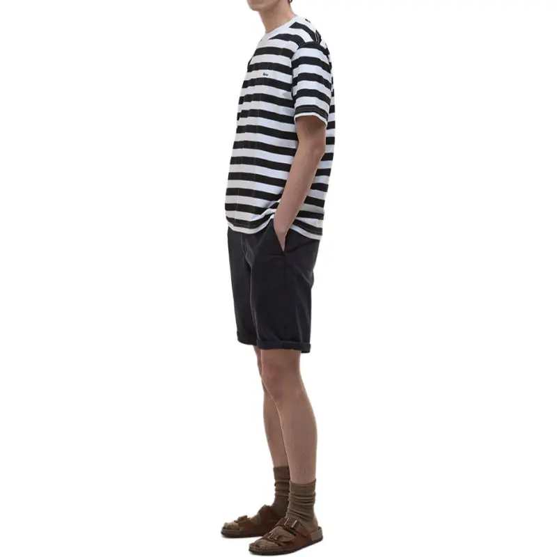 BARBOUR SS25 T Shirt Men's Black White-3