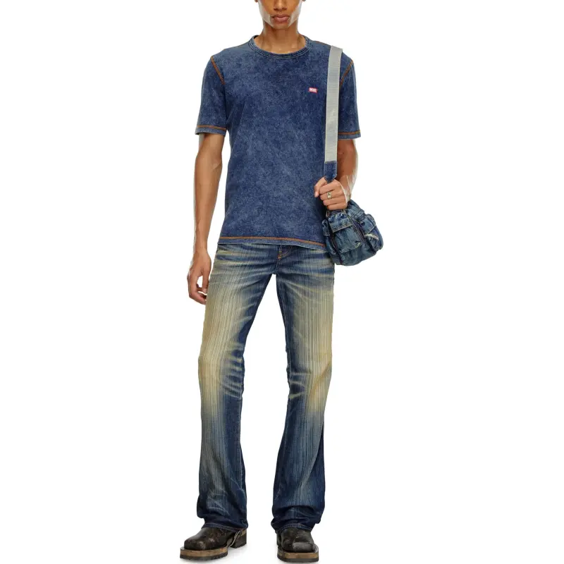 DIESEL T Shirts Men Blue-2