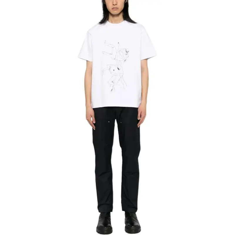 HELIOT EMIL Shelter print T shirt-1