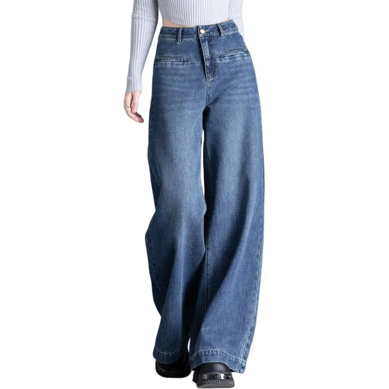 You cow me pants Jeans Women's Blue-3