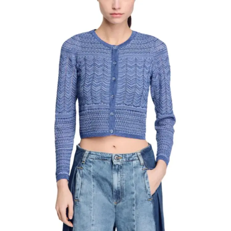 Sandro Glitter knit Cardigan-1
