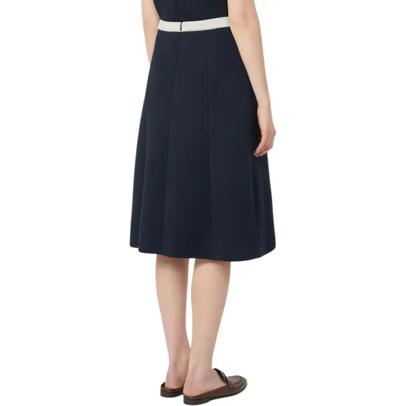 'S MAX MARA Casual Long Skirt Women's Marine Blue-3
