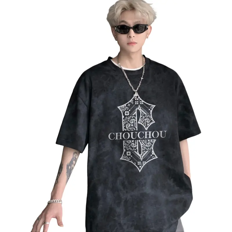 CHOUCHOUS Drop Shoulder Sleeve T Shirt Women's-2