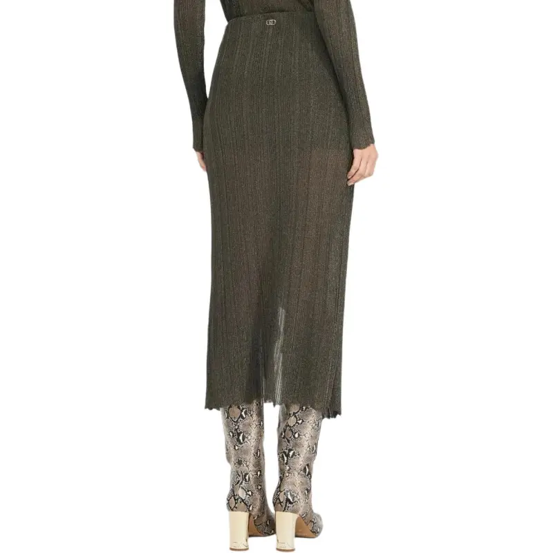 LIU·JO Knit Long Skirts Women's Dark Green-3