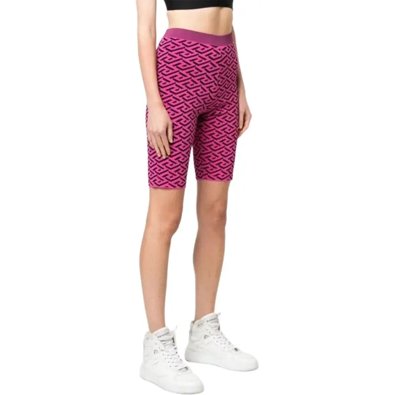 VERSACE FW22 Leggings Women's Rose Red-3